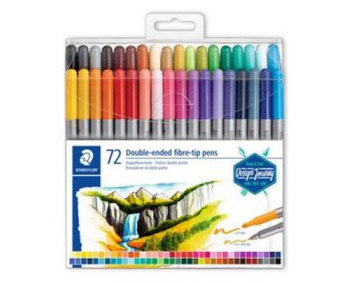 ESTUCHE DE PLÁSTICO CON 72 ROTULADORES, COLORES SURTIDOS STAEDTLER 3200 TB72 (Espera 4 dias)